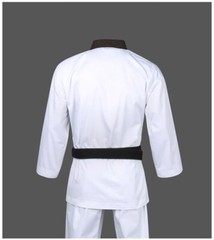 MOOTO Geum Gang Grand Master Uniform (Black-Neck) Open Uniform Instructor Dobok