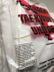 NEW! Student Tae Kwon Do Uniform White Size 000 Tiger Claw Brand Unopened TKD