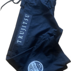 Trujitsu Jujitsu Black Training Pants Size A0 Drawstring Gi Kimono