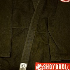 Shoyoroll Competitor Premium Fine Fitted Kimonos Jiu Jitsu Gi Black Size A2