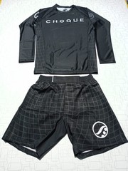 New Arrival Shoyoroll Batch #121 Weaves Rash Guard LS and Fitted Shorts Set BJJ
