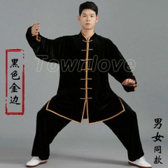 Women Men Martial Arts Uniform Yoga Tai Chi Sets Tang Kung Fu Suit Outfit Thicke