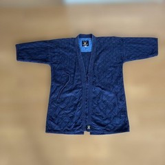 Japanese Kendo Gi Jacket Kozuchi Showa Retro Navy Sashiko Practice Wear