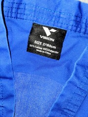 LOT of 2 Vision DXV Taekwondo Uniform Tops Size 2 True Martial Arts W/ Back Logo