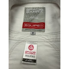 Gracie Barra Equipe GB Edition BJJ Gi Kimono Top Jacket White Adult A1 Jiu Jitsu