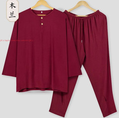 Summer Cotton Meditation Buddhist Underwear Monk Sleepwear Shaolin pajamas Sets