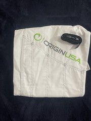 White Origin Adult Unisex Pants With Buckle-Belt. Size 34.