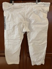 Men’s A2 Sparta Academy BJJ Cross Train MMA Kick Box Kravmaga Top & Pants White