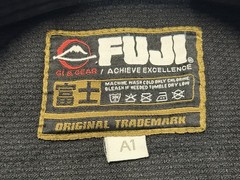 Fuji Gi Top Men A1 Black Fighting Martial Arts BJJ Free World Jiu Jitsu Patch