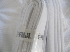 Fuji Core Gi Gear Kimono Martial Arts TOP & BELT ONLY 83977 White Sz 1 NEW