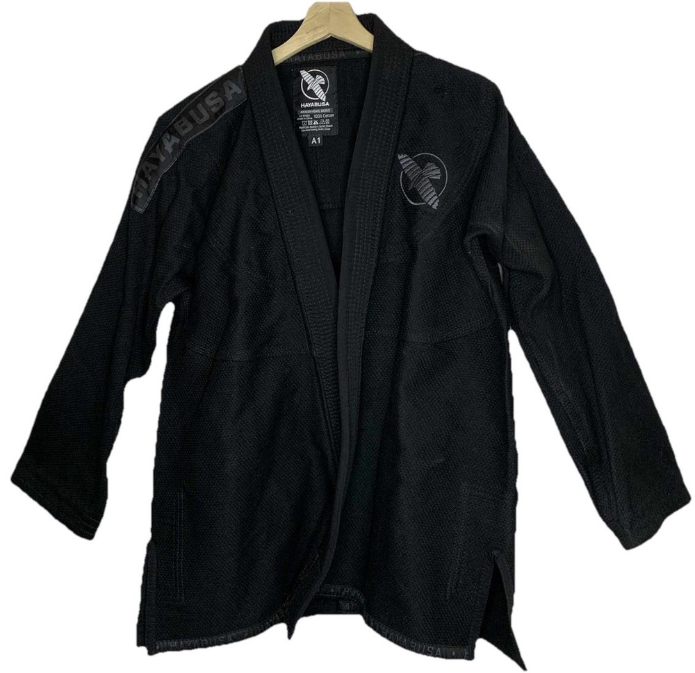 Hayabusa Jiu Jitsu Gi Jacket Kimono Top Adult A1 Black 420GSM Pearl Weave Cotton