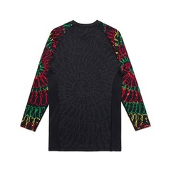 Albino and Preto x BOB MARLEY ‘UPRISE SWIRL’ Rash Guard LS Short No Gi MMA