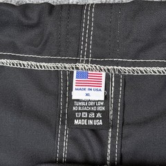 Origin Maine Jiu Jitsu Woven Gi Jacket Pants Set Black Mens A5 2XL USA Made BJJ