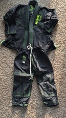 Hawk BJJ Gi Black Green K0
