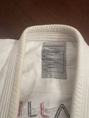AJJC Size 5 White BJJ MMA Kimono And Pant Set With Belt