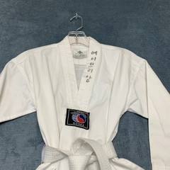 Pine Tree Sangmoosa Taekwondo Uniform Set Unisex 0 White Breathable with Belt