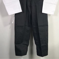 Martial Arts Super Kicks Masters Club Jacket & Belt, Unisex Size 2 – White