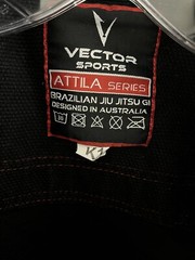 Vector Sports Gear Attila Black Brazilian Jiu Jitsu Gi Top Only – Kids Size K1