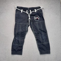 Ferro Academy Gi Pants Adult Size A1 Black Jiujitsu MMA Drawstring Athletic