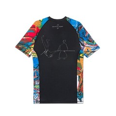 Albino And Preto X Basquiat JJ Samurai Rashguard SS & Short No Gi Bjj Brazilian
