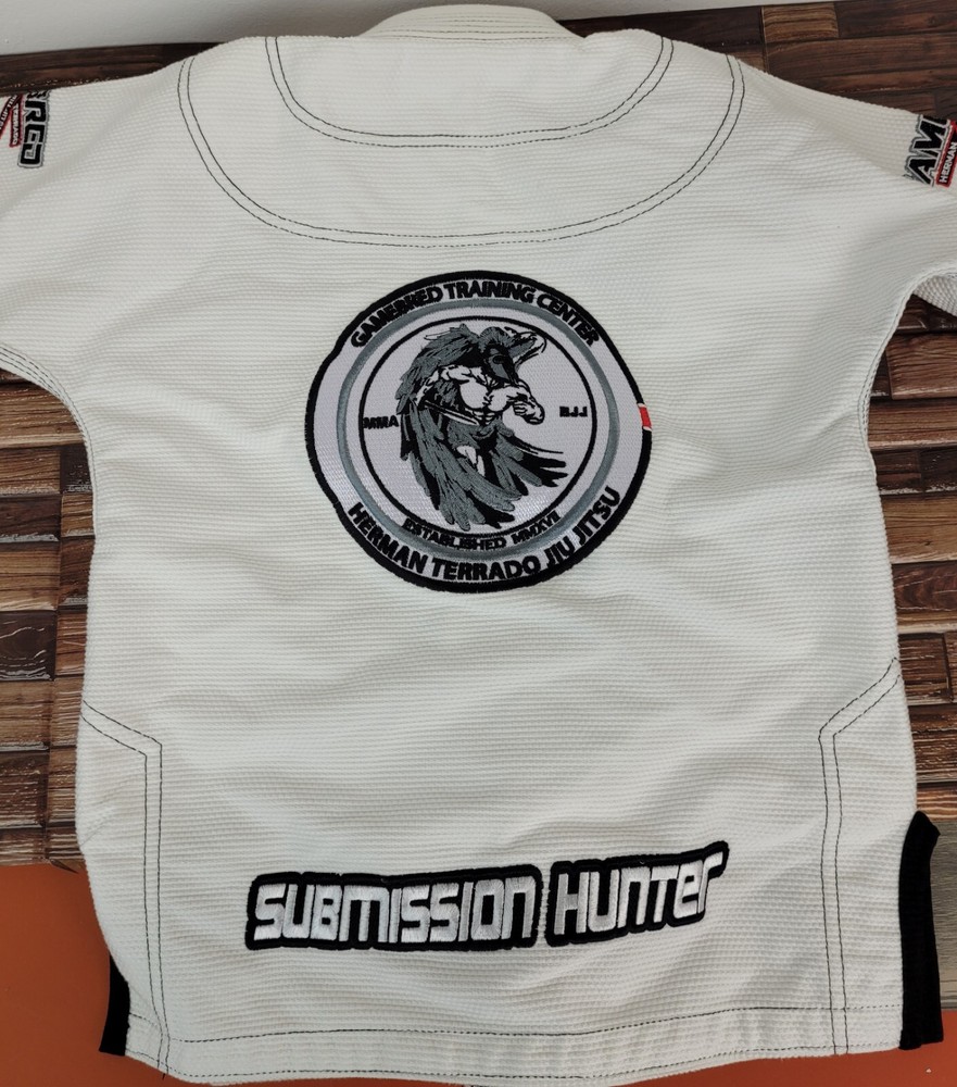 BJJ Gi with school patches