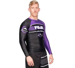 Fuji Sports Freestyle 2 IBJJF Ranked BJJ Jiu Jitsu Long Sleeve Rashguard Purple
