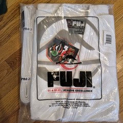 Fuji Gi Gear Kimono Belt Size 5 Martial Arts Training White Brand New