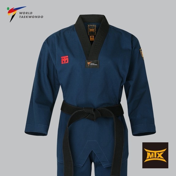 MOOTO MTX Slate Blue Taekwondo Dobok Color Uniform WT Approved Performance