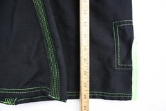Hawk Brazilian Jiu Jitsu Gi Kids K00 Martial Arts Jacket Black Green Accents