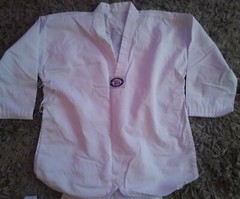 MASTER KIM’S KUMSUNG Martial Arts Taekwondo Karate Uniform Top Bottoms & Belt