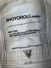 Shoyoroll BJJ Jiu Jitsu Kimono Gi Jacket Top A1F 100% Cotton White Free World