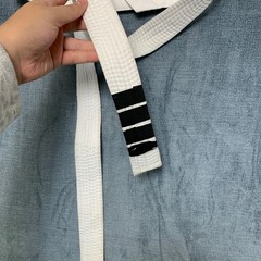 Pine Tree Sangmoosa Taekwondo Uniform Set Unisex 0 White Breathable with Belt