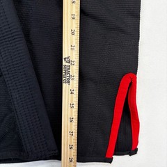 Elite Sports BJJ Gi Jacket Men Size A2 Black Red Technical Fightwear Pearl Weave
