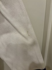 Adult Mens A1 White Jiu Jitsu GI, Top & Bottom #2 Nono’s Academy With White Belt