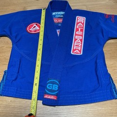 Gracie Barra Jiu Jitsu Gi Top Kids Y1 Blue Excellent Equipe GB Edition Ripstop