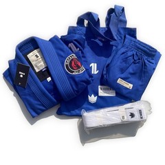 Kingz The ONE V2 Kids BJJ Gi Blue M0000 Jiu Jitsu Uniform Catalyst Patch New