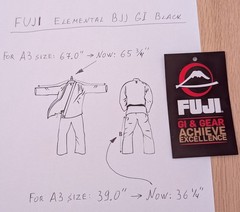 FUJI Elemental BJJ GI Men’s Black Kimono Top and Pants