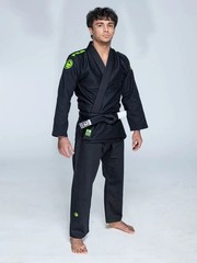 Fuji Sports Baseline 2.0 Mens Brazilian Jiu Jitsu Gi Jiu-Jitsu BJJ – Black/Green
