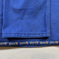 Hayabusa Premium Gi Top Mens A2 Blue Embroidered Logo Front and Back Jiu Jitsu