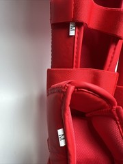 WESING Karate shin and Instep Guard Karate Gloves Approved by WKF red Size Small