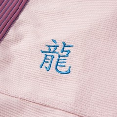 Albino & Preto Year of the Dragon Noreen Peach Premium BJJ Gi 450 GSM Jiu Jitsu