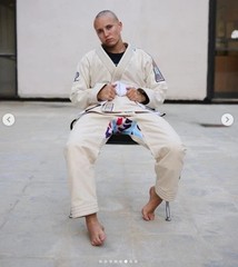 Custom Made Albino Preto BJJ Gi -| Jiu-Jitsu Kimono 450 GSM | Top Quality BJJ Gi