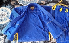 GSG Competition Fight Wear Brazilian Jiu Jitsu GI Kids Size M1 Blue
