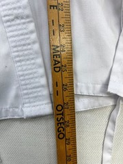 Unisex Karate Gi Wrap Jacket Pants Uniform Martial Arts Size 3 White
