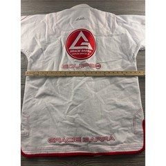 Gracie Barra Equipe Edition BJJ Gi Jacket White Red A4 Brazilian Jiu Jitsu Kimon