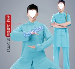 Unisex Tai Chi Suit Morning Exercise Uniform Cotton Kung Fu wushu Clothing Suit
