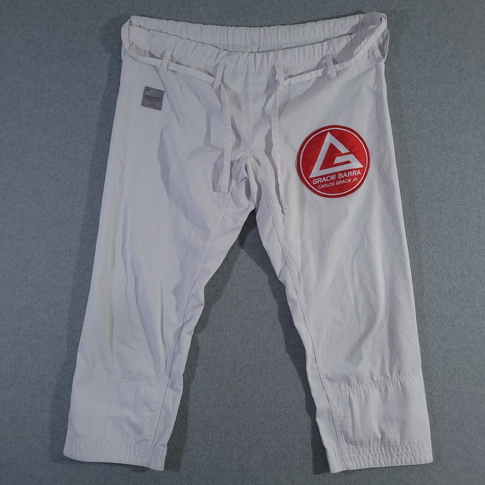 Gracie Barra Pants Womens F5 White Equipe Edition Jiu Jitsu Athleta Belted Sport