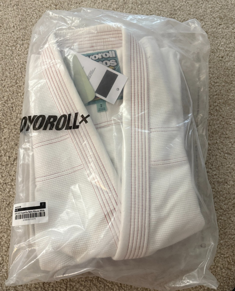Shoyoroll Batch #145 SuperLite Retro White Size A2 Brand New Jiu Jitsu