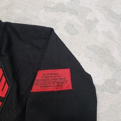 Elite Brazilian Jiu-Jitsu BJJ Gi Uniform Top Youth Black Long Sleeve