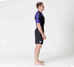 Fuji Sports IBJJF Ranked BJJ Jiu Jitsu Short Sleeve SS Rashguard – Purple